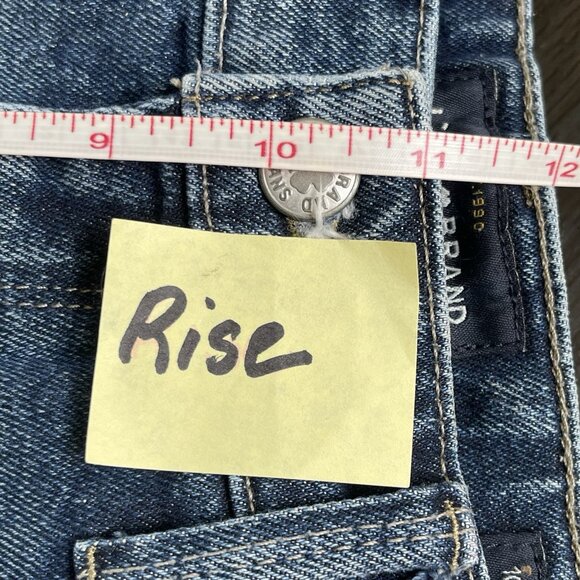 Lucky Brand Womens 10 30 The High Rise Shortie Cutoff Denim Shorts Blue Festival - Picture 10 of 12